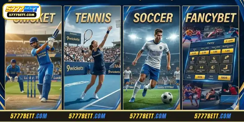 Discover popular sports games at 9wickets 5777Bet