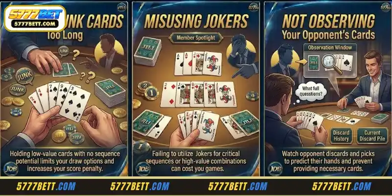 Learn about common Rummy mistakes from previous members