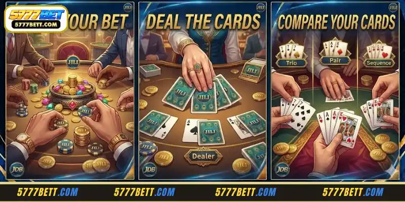 Sharing how to play Teen Patti simply in 3 steps