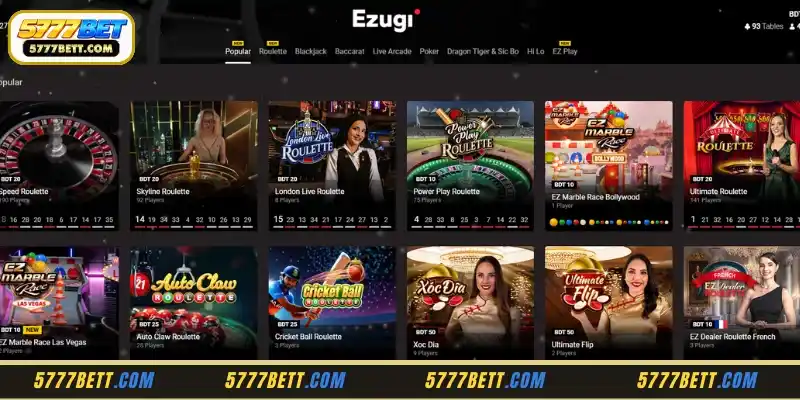 Top Highlights of the Ezugi Casino Platform