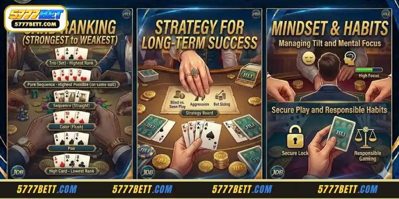 Understanding the order of strong cards in Teen Patti